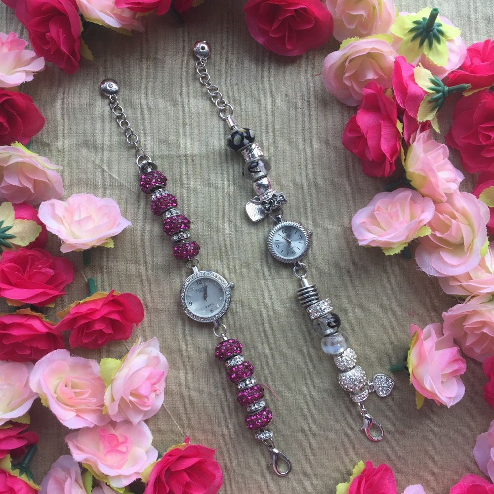 2 for 1! Figaro Couture Bracelet Watches